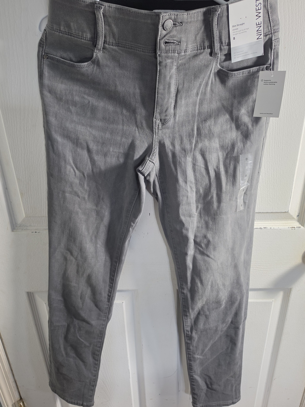 NINE WEST SLIM STRAIGHT JEANS PANTS Size 10 WOMEN'S